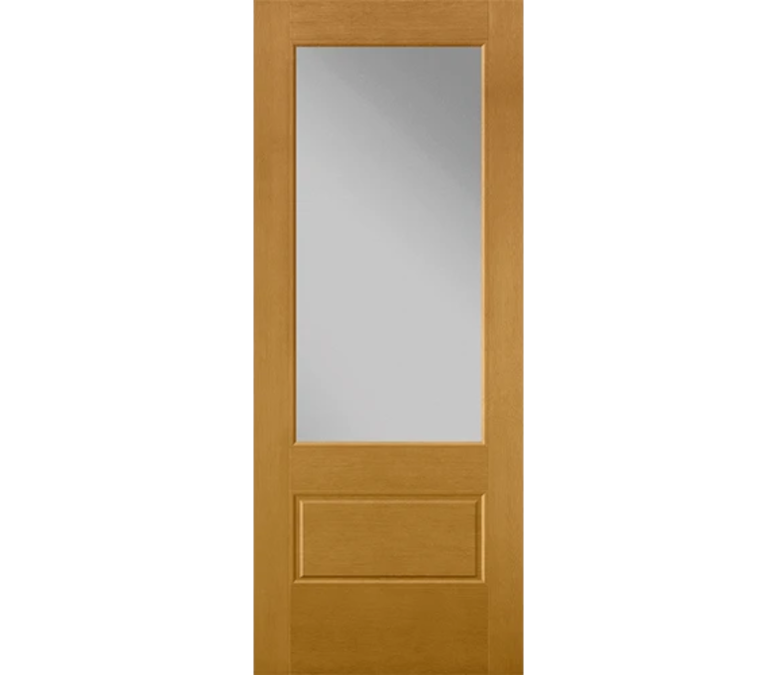 Lubbock 3 Quaters Light Fiberglass Entry Door