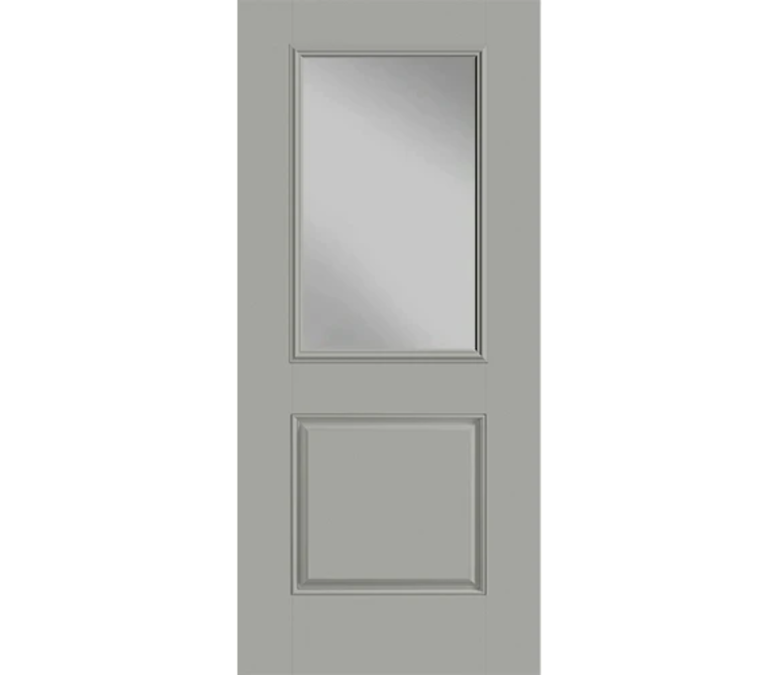 Lubbock Half Light 1 Panel Fiberglass Entry Door