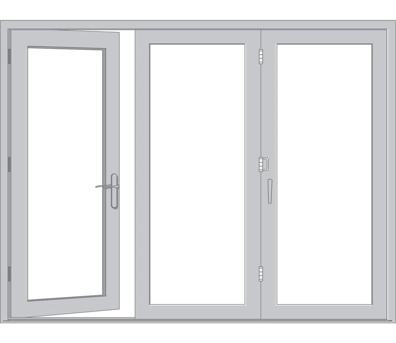 Lubbock Pella Architect Reserve Series Contemporary Bifold Patio Door