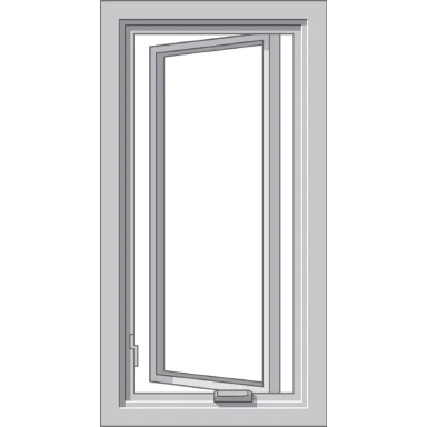 Lubbock Pella Hurricane Shield Series Vinyl Casement Window